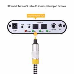 CableCreation CF0010 audio cable 3.66 m TOSLINK Black, White