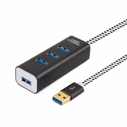 CableCreation CD0198, USB 3.2 Gen 1 (3.1 Gen 1) Type-A, USB 3.2 Gen 1 (3.1 Gen 1) Type-A, 5000 Mbit/s, Black, White, Aluminiu ...
