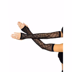 Leg Avenue 2090_00122, Fancy dress gloves, Black, 1 pc(s)