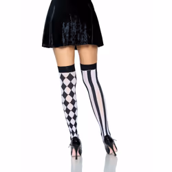 Leg Avenue 6120_00722 pantyhose/stockings Black, White