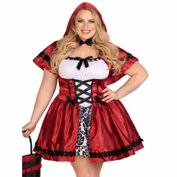 Leg Avenue 85230X_09609, Red, White, 3X/4X, 1 pc(s)