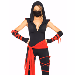 Leg Avenue 85087_01104, Black, Red, XL, 1 pc(s)