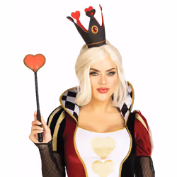 Leg Avenue A2748_01122, Fancy dress crown, Black, Red, 1 pc(s)