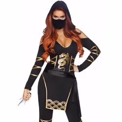 Leg Avenue 85629_05402, Black, Gold, M, 1 pc(s)
