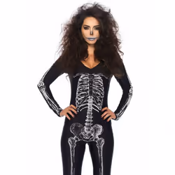 Leg Avenue 85602_00703, Black, White, L, 1 pc(s)