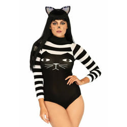 Leg Avenue 89204_00722 lingerie set/bodysuit Black, White