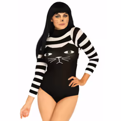 Leg Avenue 89204_00722 lingerie set/bodysuit Black, White