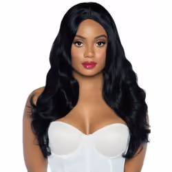 Leg Avenue A2829_00122, Fancy dress wig, Black, 1 pc(s)