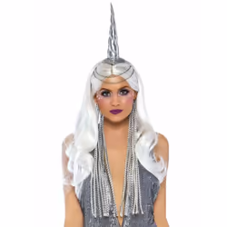 Leg Avenue A2816_02722, Fancy dress headband, Silver, 1 pc(s)