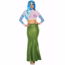 Leg Avenue 86771_12606, Fancy dress skirt, Green, 1 pc(s)