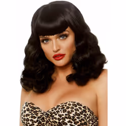 Leg Avenue A2860_00122, Fancy dress wig, Black, 1 pc(s)