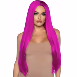 Leg Avenue A2864_02922, Fancy dress wig, Neon Pink, 1 pc(s)
