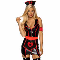 Leg Avenue 86926_01102, Black, Red, M, 1 pc(s)
