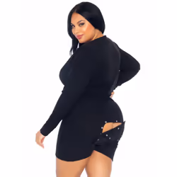 Leg Avenue 86649X_00108 lingerie set/bodysuit Black