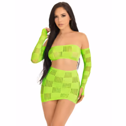 Leg Avenue 86143_03122, One Size, Neon Green, 1 pc(s)