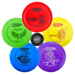 INNOVA Disc Golf Starter Set - Colors May Vary 160-180g - DX Putter, Mid-Range, Driver PDGA Approved Disc Golf Set