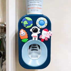Automatic Kid Toothpaste Dispenser for Shower Toothpaste Squeezer for Kids & Family  is Wall Mounted Bathroom Decor by Mr. Thumbs (1pc Astronaut #2)