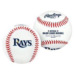 Rawlings MLB Tampa Bay Rays Team Logo Baseball  Official  White