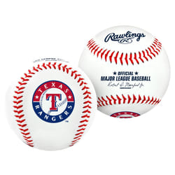 Rawlings MLB Texas Rangers Team Logo Baseball  White  1