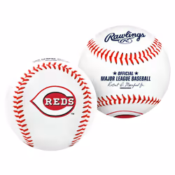 Rawlings MLB Cincinnati Reds Team Logo Baseball  Official  White