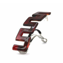 French Large 35 Inch Long Hair Barrette Durable Celluloid Tortoise Shell Hair Clip Made In France U13