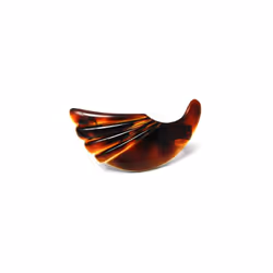 French Large 35 Inch Long Horn Shape Hair Barrette Durable Celluloid Tortoise Shell Hair Clip Made In France U13