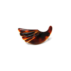 French Large 35 Inch Long Horn Shape Hair Barrette Durable Celluloid Tortoise Shell Hair Clip Made In France U13