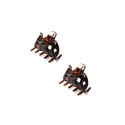 Set of 2 Tortoise Shell 2 Inch Hair Claw Made In France Beautiful Hair Accessories AU9 Brown
