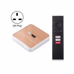MECOOL KM6 4K Smart TV Box â Android 10.0, Amlogic S905X4, 4GB RAM, 64GB ROM, WiFi, Bluetooth, Ethernet (UK Plug)