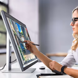 ALOGIC 32C4KPDWT LED display 81.3 cm (32") 3840 x 2160 pixels 4K Ultra HD Touchscreen Multi-user Black, Silver - Additional view 6