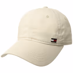 Tommy Hilfiger Men's Dad Hat Billy Corner Flag Cap Stone O/S
