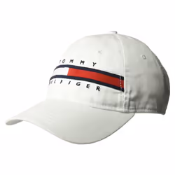 Tommy Hilfiger Men's Dad Hat Avery Classic White O/S Pack of 1