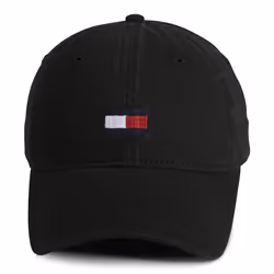 Tommy Hilfiger Men's Men's Ardin Dad Baseball Cap  Black  One Size US