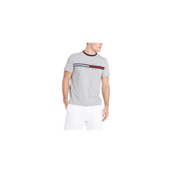 Tommy Hilfiger mens Short Sleeve Logo T-shirt T Shirt  Medium grey Hea  X-Large US
