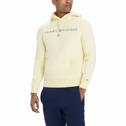 Tommy Hilfiger Mens Long Sleeve Fleece Logo Pullover Hoodie Sweatshirt
