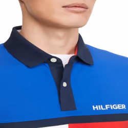 Tommy Hilfiger Men's Short Sleeve Cotton Pique Flag Polo in Regular Fi