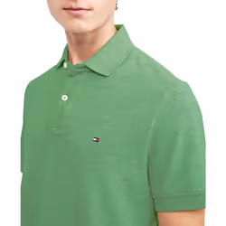 Tommy Hilfiger Men's Regular Short Sleeve Cotton Pique Polo Shirt in C
