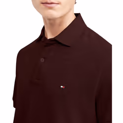Tommy Hilfiger Men's Regular Short Sleeve Cotton Pique Polo Shirt in C
