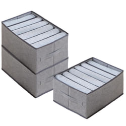 3 Pack Wardrobe Storage Organiser for Jeans, Extra Large Storage Box Foldable Clothes Drawer Storage Closet Organisers For Jeans Pants T-Shirts