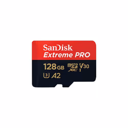 SanDisk Extreme Pro 128GB microSDXC Memory Card + SD Adapter with A2 App Performance + Rescue Pro Deluxe 170MB/s Class 10, UH ...