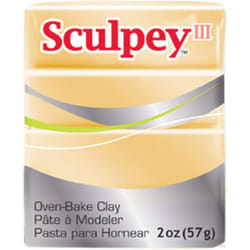 Sculpey III Polymer OvenBake Clay  Jewelry Gold  Non Toxic  2 oz bar  Great for modeling  sculpting  holiday  DIY  mixed media