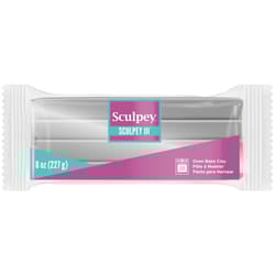 Sculpey III Polymer Clay 8oz-Silver S308-1130