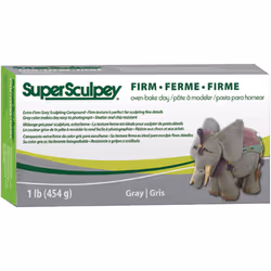 Super Sculpey Firm Clay 1lb-Gray