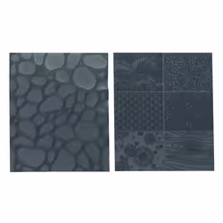 Sculpey Tools Nature Texture Sheet Set  reusable 2 piece set  Great for all types of DIY crafts  polymer clay  jewelry making and mixed media  great f