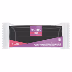 Sculpey Premo Polymer Clay 8oz-Black PE08-5042