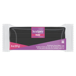 Sculpey Premo Polymer Clay 8oz-Black PE08-5042