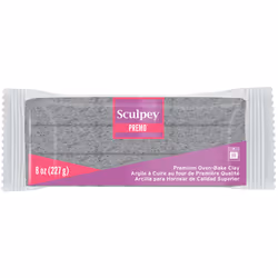Sculpey Premo Polymer Clay 8oz-Gray Granite PE08-5065