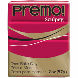 Premo Sculpey Polymer Clay 2oz-Alizarin Crimson