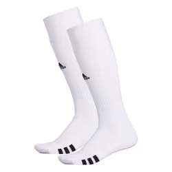 adidas Rivalry Soccer Socks (2-Pair) White/Black Large