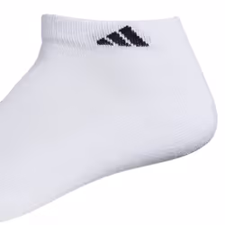 adidas mens Athletic Cushioned (6-pair) Low Cut Sock  White/Black  X-L